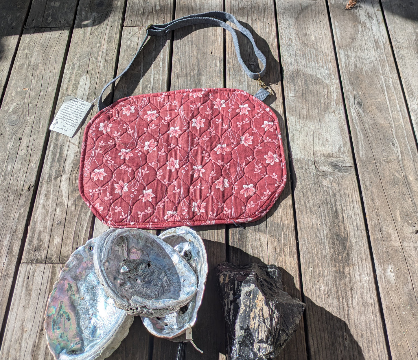 Pink Floral Placemat Tote